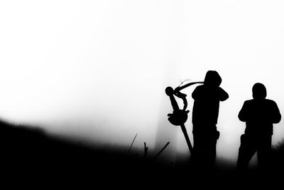 Silhouette of man