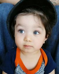 Close-up portrait of cute boy