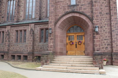 Entrance of building