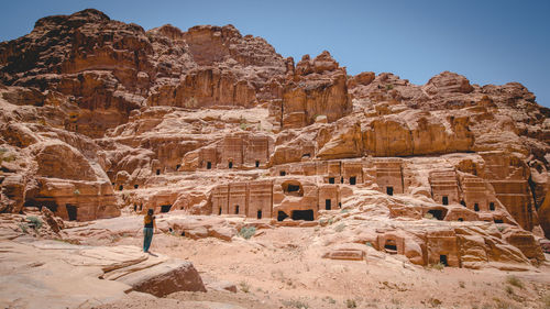 View of rock formations