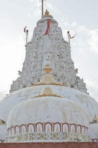 Low angle view of temple against sky