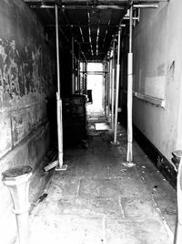 Interior of abandoned building