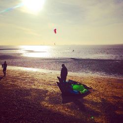 People on beach