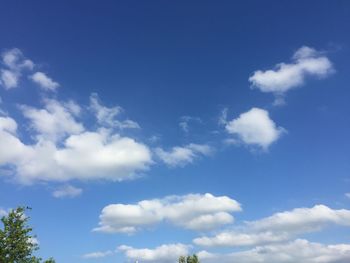 Low angle view of cloudy sky