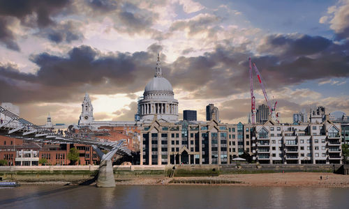 View of cathedral against cloudy sky