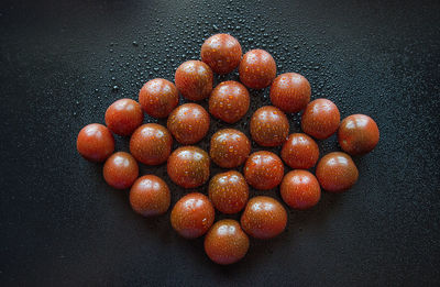 High angle view of berries