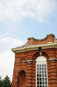 Low angle view of castle against sky