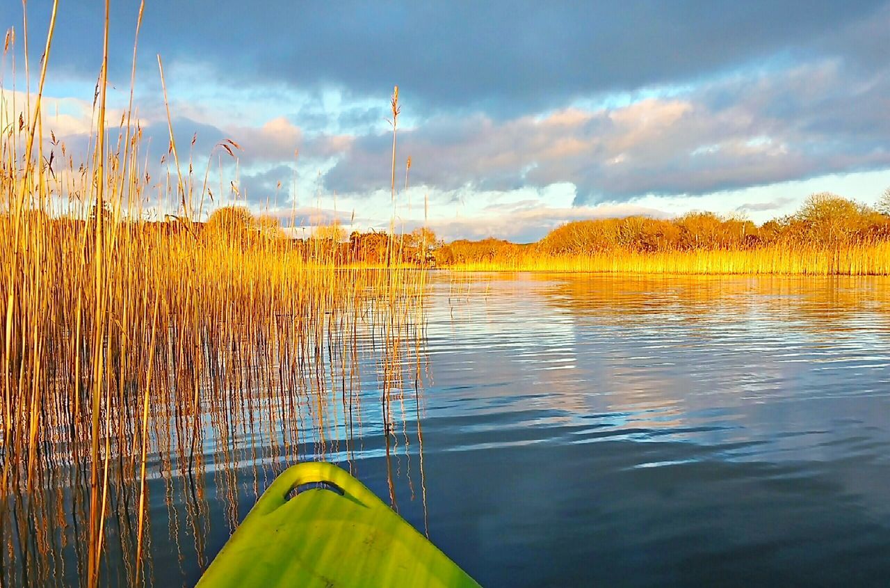 Green kayak