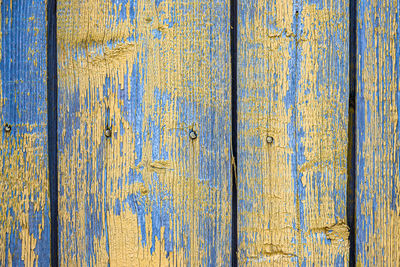 Full frame shot of weathered wooden wall