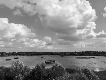 Scenic view of river against sky