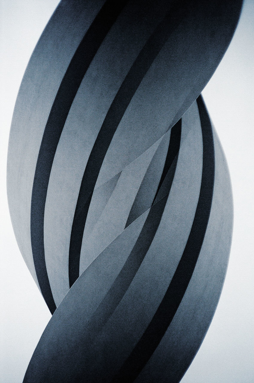 close-up, indoors, no people, pattern, art and craft, studio shot, creativity, white background, still life, design, craft, striped, focus on foreground, nature, shape, shadow, black color, day, geometric shape, circle