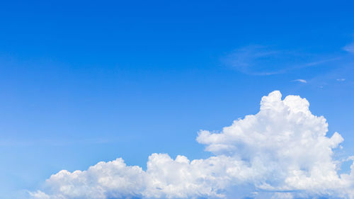 Low angle view of clouds in sky