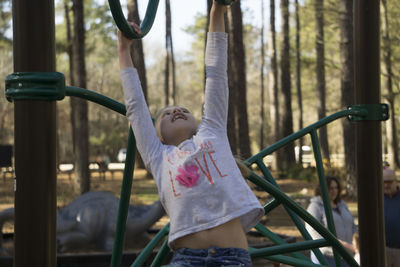 Woman standing in park