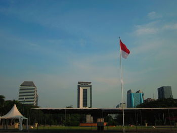 Low angle view of buildings against sky