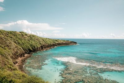 Scenic view of sea against sky