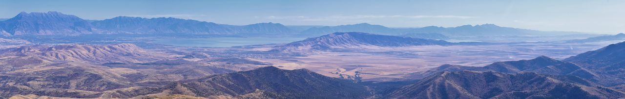 Scenic view of dramatic landscape