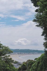 Scenic view of river against sky