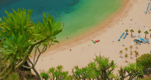 White sand teresitas beach was shipped from sahara desert to create this artificial tourist place.