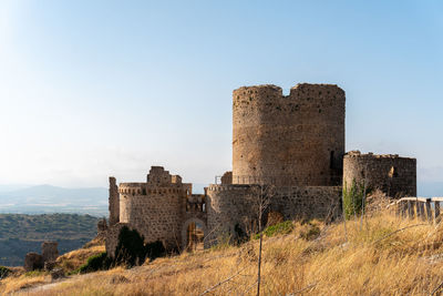 Moya castle in cuenca, spain