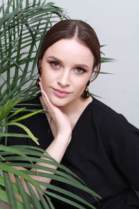 Portrait of young woman
