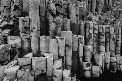 Full frame shot of stone stack