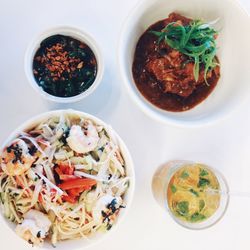 Close-up of food served in plate