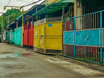 Multi colored building exterior