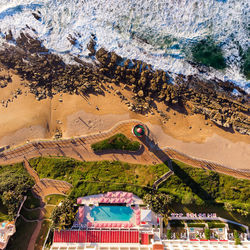 High angle view of building