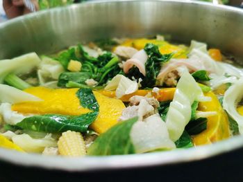 Close-up of salad in bowl