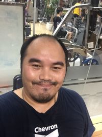 Portrait of smiling man
