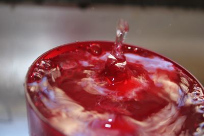 Close-up of ice cream in glass