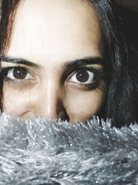 Close-up portrait of woman