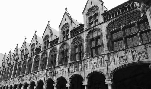 Low angle view of historic building against sky