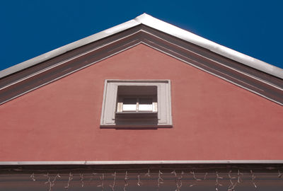 Low angle view of building against clear sky