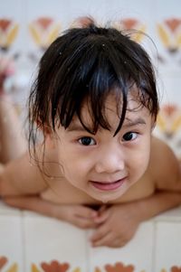 Portrait of smiling girl
