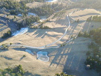 High angle view of landscape