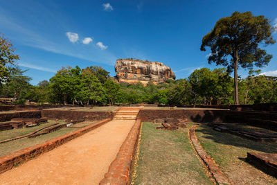 View of old ruins against sky