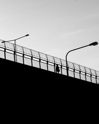 Low angle view of bridge against sky