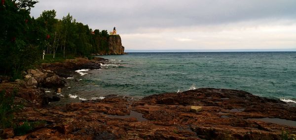 Scenic view of sea against sky