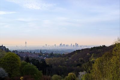 Distant view of city