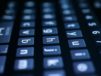 Close-up of computer keyboard