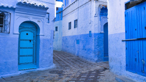 The blue city of morocco, chefchaouene cityscape