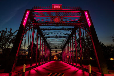 Pink-Lit Truss