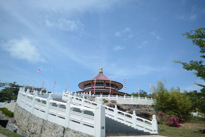 Low angle view of building against sky