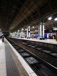 View of railroad station platform