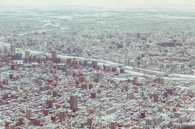High angle view of cityscape