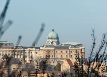 Buda castle on castle hill in budapest, hungary