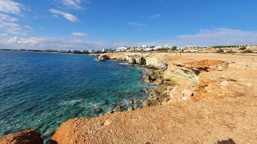 Panoramic view of sea against sky