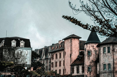 Low angle view of buildings against sky