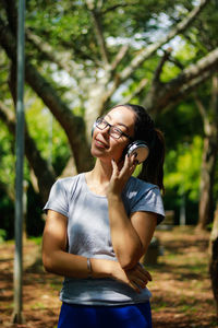 Young woman smiling